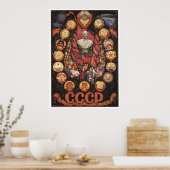 Poster URSS CCCP Guerre froide Union soviétique Propagati (Cuisine)