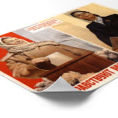 Poster URSS CCCP Guerre froide Union soviétique Propagati (Coin)