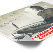 Poster URSS CCCP Guerre froide Union soviétique Propagati (Coin)