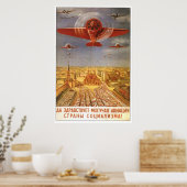 Poster URSS CCCP Guerre froide Union soviétique Propagati (Cuisine)