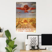 Poster URSS CCCP Guerre froide Union soviétique Propagati (Bureau à domicile)