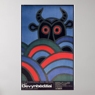 Poster URSS CCCP Guerre froide Union soviétique Propagati