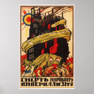 Poster URSS Propagande bolchevique soviétique 1919