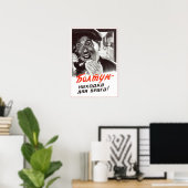 Poster URSS Propagande soviétique 1954 (Bureau à domicile)