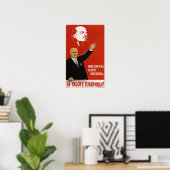Poster URSS Propagande soviétique Nikita Khrouchtchev 196 (Bureau à domicile)