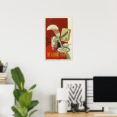 Poster URSS Soviet Pelmeni Publicité 1936 (Bureau à domicile)