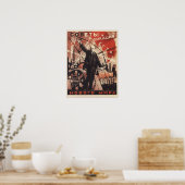 Poster URSS Union soviétique 1924 Chemin de fer (Cuisine)