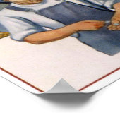 Poster URSS Union soviétique Anti-capitalisme 1950 (Coin)