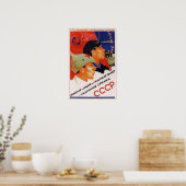 Poster URSS Union soviétique Armée rouge 1924 (Cuisine)