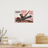 Poster URSS Union soviétique Chapaev Movie 1935 (Cuisine)