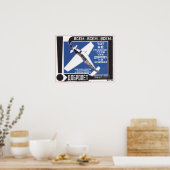 Poster URSS Union soviétique Dobrolet Publicité 1923 (Cuisine)