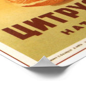 Poster URSS Union soviétique Juice Juice Publicité 1951 (Coin)