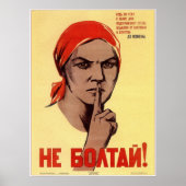 Poster URSS Union soviétique ne commettent pas ! Propagan (Devant)