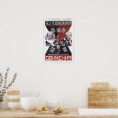 Poster URSS Union soviétique Propagande 1927 (Cuisine)