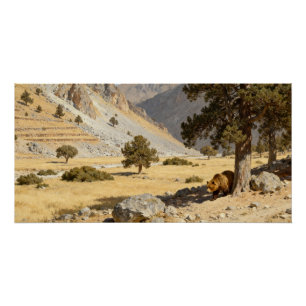 Poster Ursus arctos crowtheri – L'Ours de l'Atlas