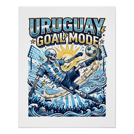 Poster Uruguay Mode Goal Skeleton Nations Striker Dynamiq (Devant)