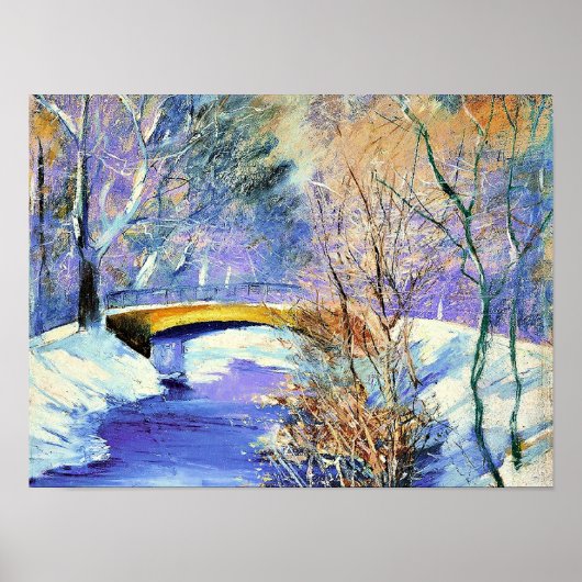 Poster Ury - Tiergarten en hiver,  (Devant)