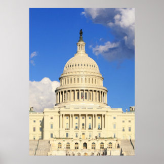 Poster US Capitol Building, Washington DC, États-Unis