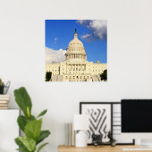 Poster US Capitol Building, Washington DC, États-Unis (Bureau à domicile)