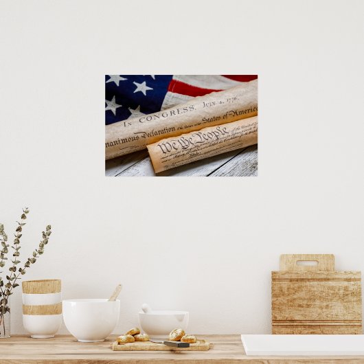Poster US Founding Documents (Cuisine)
