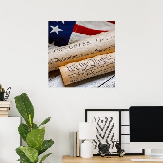 Poster US Founding Documents (Bureau à domicile)