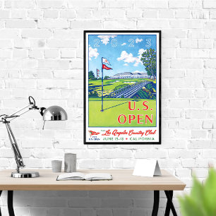 Poster US Golf Open 2023 cadeaux