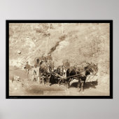 Poster US Paymaster & Guards Fort Meade SD 1888 (Devant)