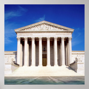 Poster US Supreme Court Building, Washington DC, USA