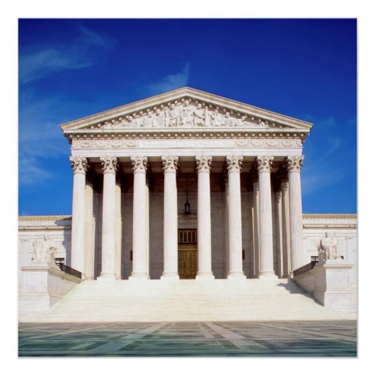 Poster US Supreme Court Building, Washington DC, USA (Devant)