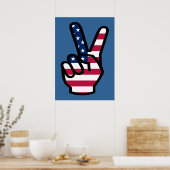 Poster US Victory Sign (Cuisine)