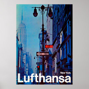 Poster " USA : 1969/heute New York City - Lufthansa Reise