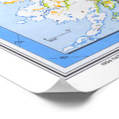 Poster " USA: 1994/today Alaska - Detailed MAP ... (Coin)