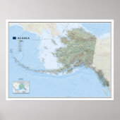 Poster " USA : 2010 Alaska MAP ... (Devant)