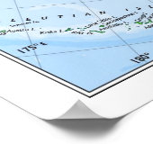 Poster " USA : 2010/aujourd'hui - Carte physique ... (Coin)