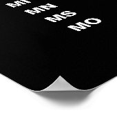 Poster USA 50 States Vertical Minimalist (Coin)