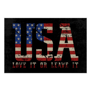 Poster USA Aimez-le ou laissez-le