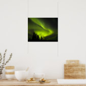 Poster USA, Alaska, Chena Hot Springs. Aurora Borealis 2 (Cuisine)