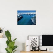 Poster USA, Alaska, Glacier Bay National Park, vue aérien (Bureau à domicile)