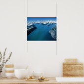 Poster USA, Alaska, Glacier Bay National Park, vue aérien (Cuisine)