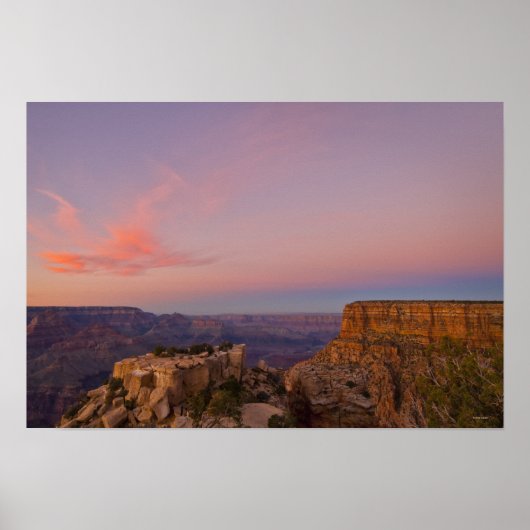 Poster USA, Arizona, Grand Canyon au coucher du soleil (Devant)