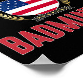 Poster Usa Badminton (Coin)