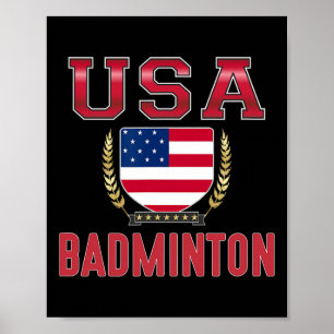 Poster Usa Badminton