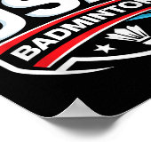 Poster Usa Badminton (Coin)