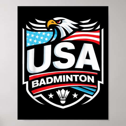 Poster Usa Badminton (Devant)