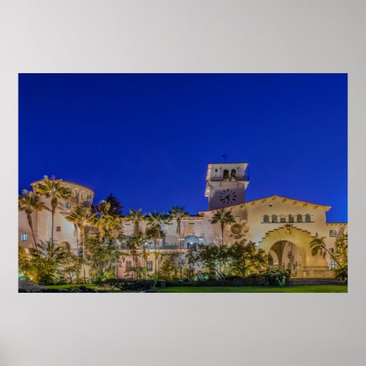 Poster USA, Californie, Père Noël Barbara (Devant)