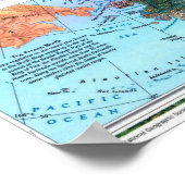 Poster " USA : Carte du paysage physique ... (Coin)