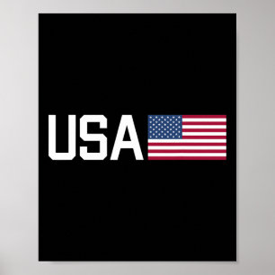 Poster Usa Chemise Femmes Hommes Enfants Drapeau Américai