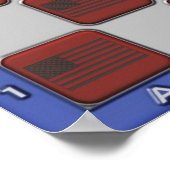 Poster USA Chess Board (Coin)