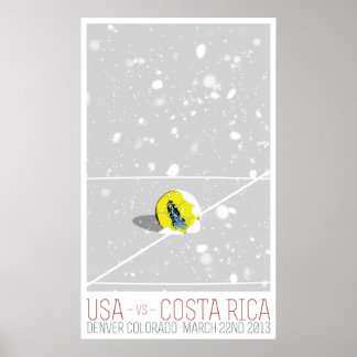Poster USA contre Costa Rica