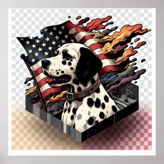 Poster Usa dalmate (Devant)